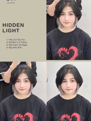 Xu hướng nhuộm highlight ẩn được yêu thích tại UN Hair Studio