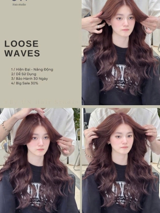 Uốn sóng lơi kèm dịch vụ nhuộm 