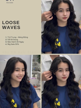 Uốn tóc lượn sóng nhẹ nhàng