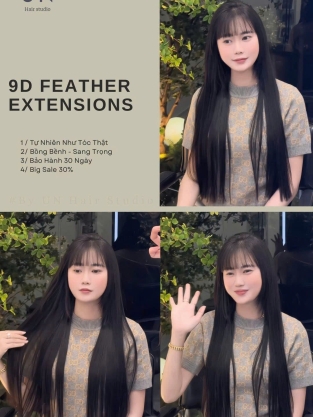Nối Tóc Lông Vũ 9D Feather Ex Tensions duỗi tóc thẳng