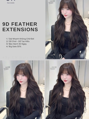 Nối Tóc Lông Vũ 9D Feather Ex Tensions uốn lơi 