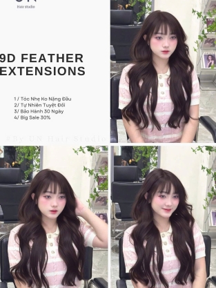 Nối Tóc Lông Vũ 9D Feather Ex Tensions kèm dịch uốn sóng lơi 