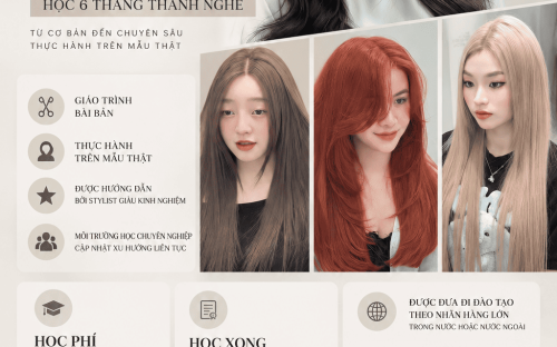 KHÓA HỌC LÀM TÓC TẠI UN HAIR STUDIO – HỌC 6 THÁNG, VỮNG NGHỀ, SẴN SÀNG BƯỚC VÀO NGHỀ TÓC