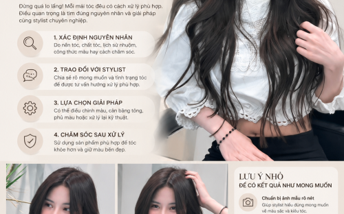 Khi kết quả làm tóc không giống mong muốn, nên xử lý thế nào?