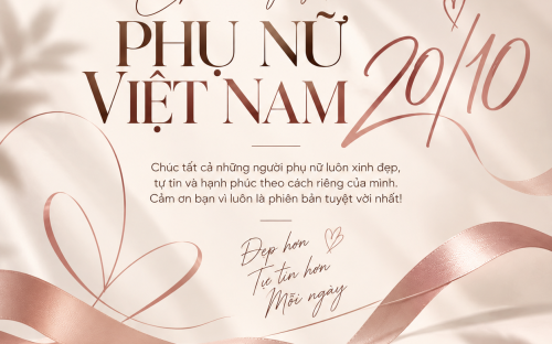 UN HAIR STUDIO CHÚC MỪNG NGÀY PHỤ NỮ VIỆT NAM 20/10 – CHÚC NÀNG LUÔN XINH ĐẸP, TỰ TIN VÀ HẠNH PHÚC