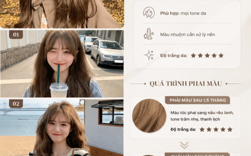 Nâu Sương Mờ Phai Ra Màu Gì? Màu Tóc Đang Được Yêu Thích Tại UN Hair Studio