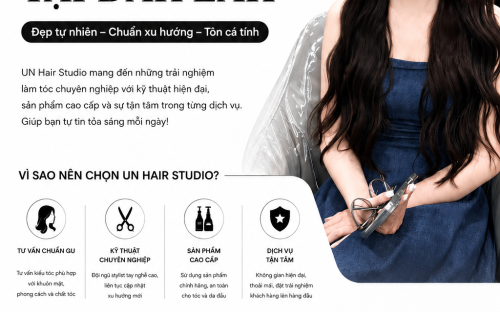 Salon tóc nữ đẹp tại Đắk Lắk – Xu hướng tóc đẹp được yêu thích năm 2026 tại UN Hair Studio