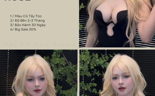 BLONDE ROSE MÀU HOT 2026 TẠI UN HAIR STUDIO – XU HƯỚNG TÓC SÁNG NỔI BẬT CHUẨN VIBE HIỆN ĐẠI