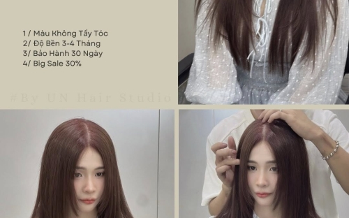 Mẫu tóc Brown Pink siêu hot 2026 tại UN Hair Studio – Xu hướng nhẹ nhàng nhưng vẫn nổi bật