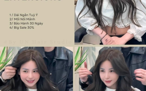 Vì sao nối tóc lông vũ 9D luôn "hot" tại UN Hair Studio?
