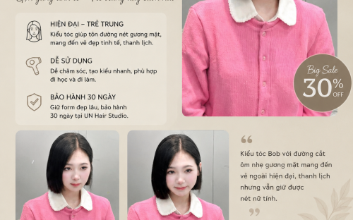 Khuôn Mặt Nào Phù Hợp Với Cut Bob? Bí Quyết Chọn Kiểu Tóc Bob Đẹp Tại UN Hair Studio