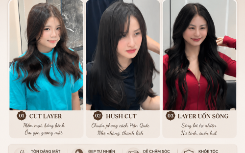 Top mẫu tóc hot trong tuần – Những kiểu tóc được yêu thích nhất tại UN Hair Studio