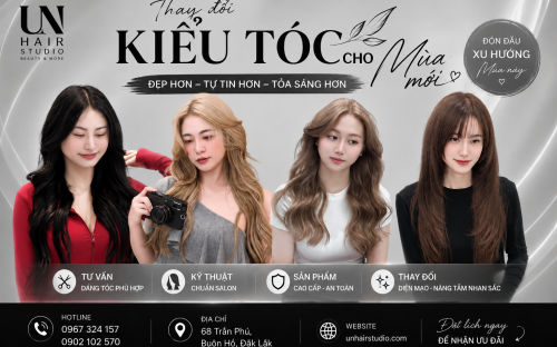 Nhuộm tóc đẹp tại đâu ở Buôn Hồ? Gợi ý địa chỉ nhuộm tóc tại UN Hair Studio