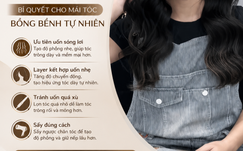 Tóc mỏng nên uốn kiểu gì để trông dày hơn? Gợi ý kiểu tóc giúp tạo độ phồng tự nhiên