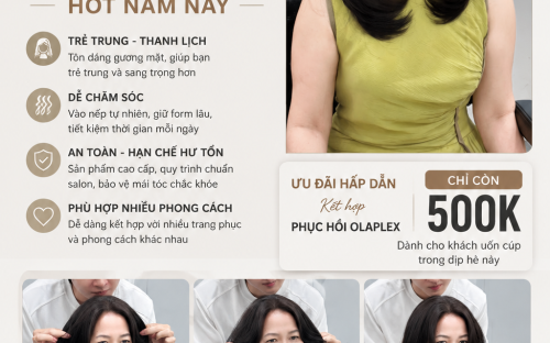 Uốn Cúp Trung Niên – Kiểu Tóc Sang Trọng Giúp Quý Cô Trẻ Hơn Tuổi Tại UN Hair Studio