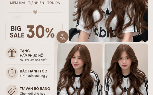 Top mẫu tóc hot trong tuần tại UN Hair Studio – Nâu Caramel dẫn đầu xu hướng làm đẹp 2026