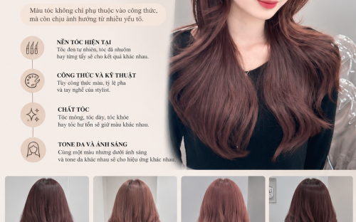 Vì sao cùng một màu nhuộm nhưng lên tóc mỗi người lại khác nhau?   Sao chép