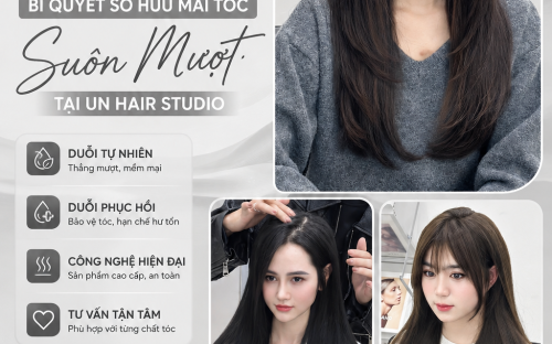 Duỗi Tóc Đẹp Ở Đâu Tại BMT? Bí Quyết Sở Hữu Mái Tóc Suôn Mượt Tại UN Hair Studio