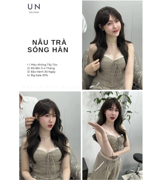NÂU TRÀ × SÓNG HÀN – Mềm mại, thanh lịch và chuẩn vibe Hàn Quốc