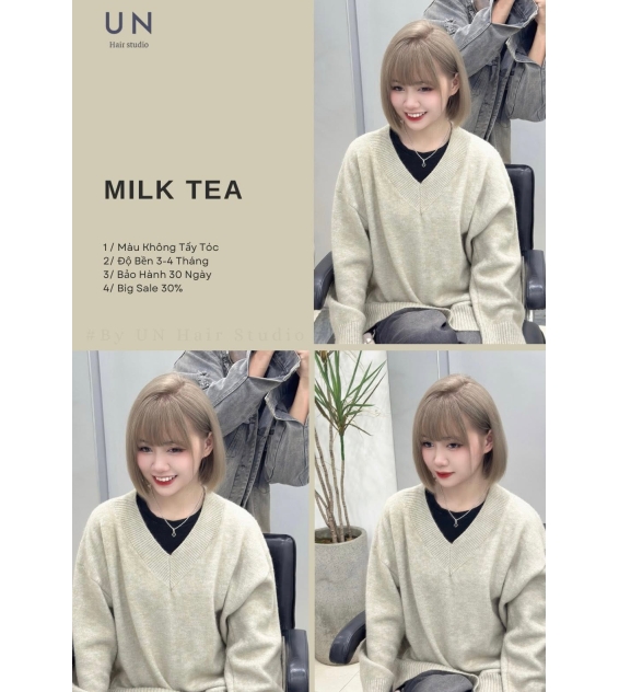MILK TEA BOB – KIỂU TÓC NHẸ NHÀNG, NGỌT NGÀO CHO NÀNG THÍCH VIBE NỮ TÍNH