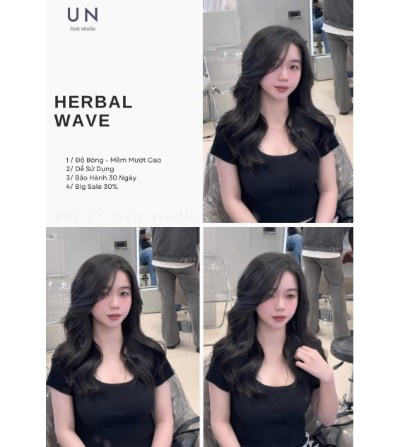 Uốn Sóng Thảo Dược Tại UN Hair Studio