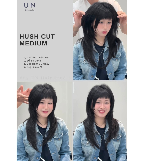 Hush Cut Medium Kiểu tóc chuẩn Hàn Quốc