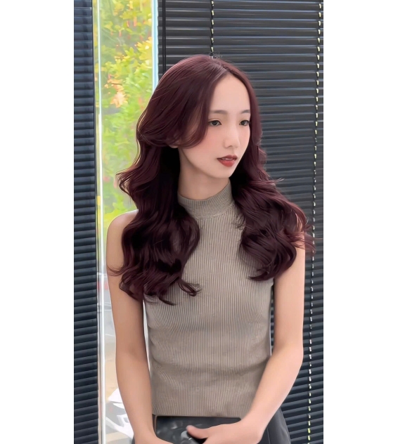 Uốn tóc kiểu uốn sóng lơi