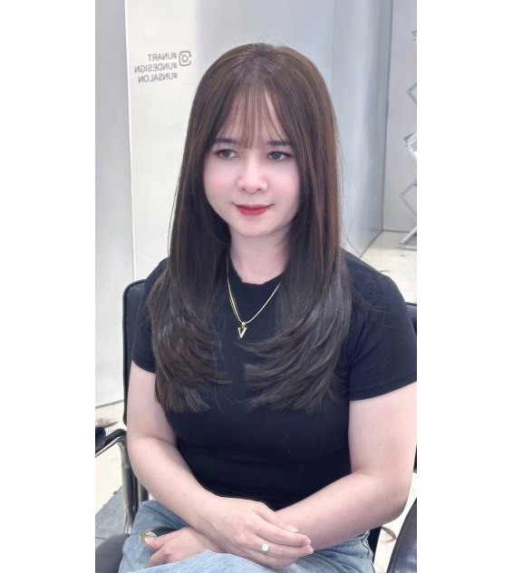 Duỗi tóc Layer cụp 